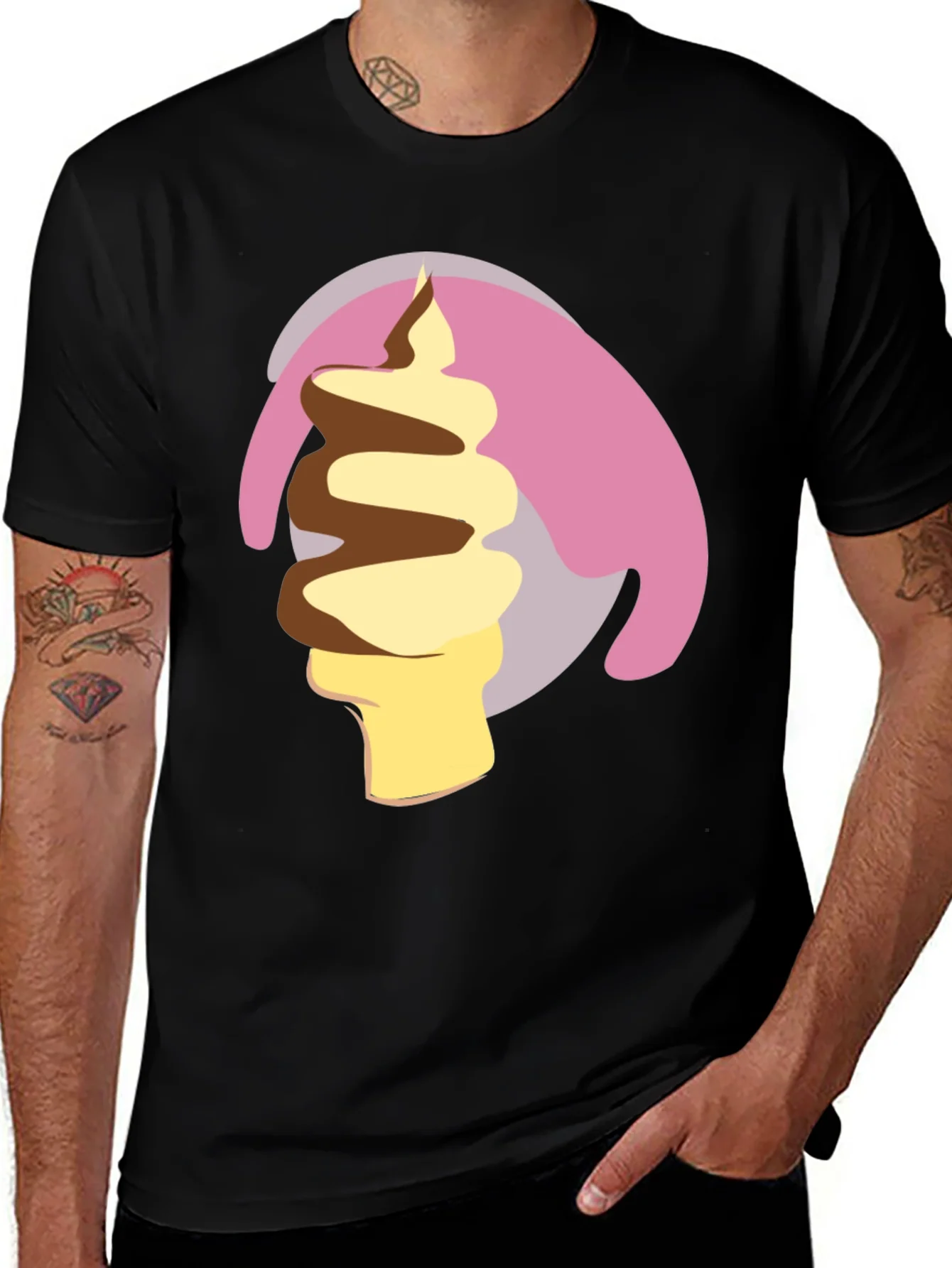 Ice Cream Swirl Graphic Tee