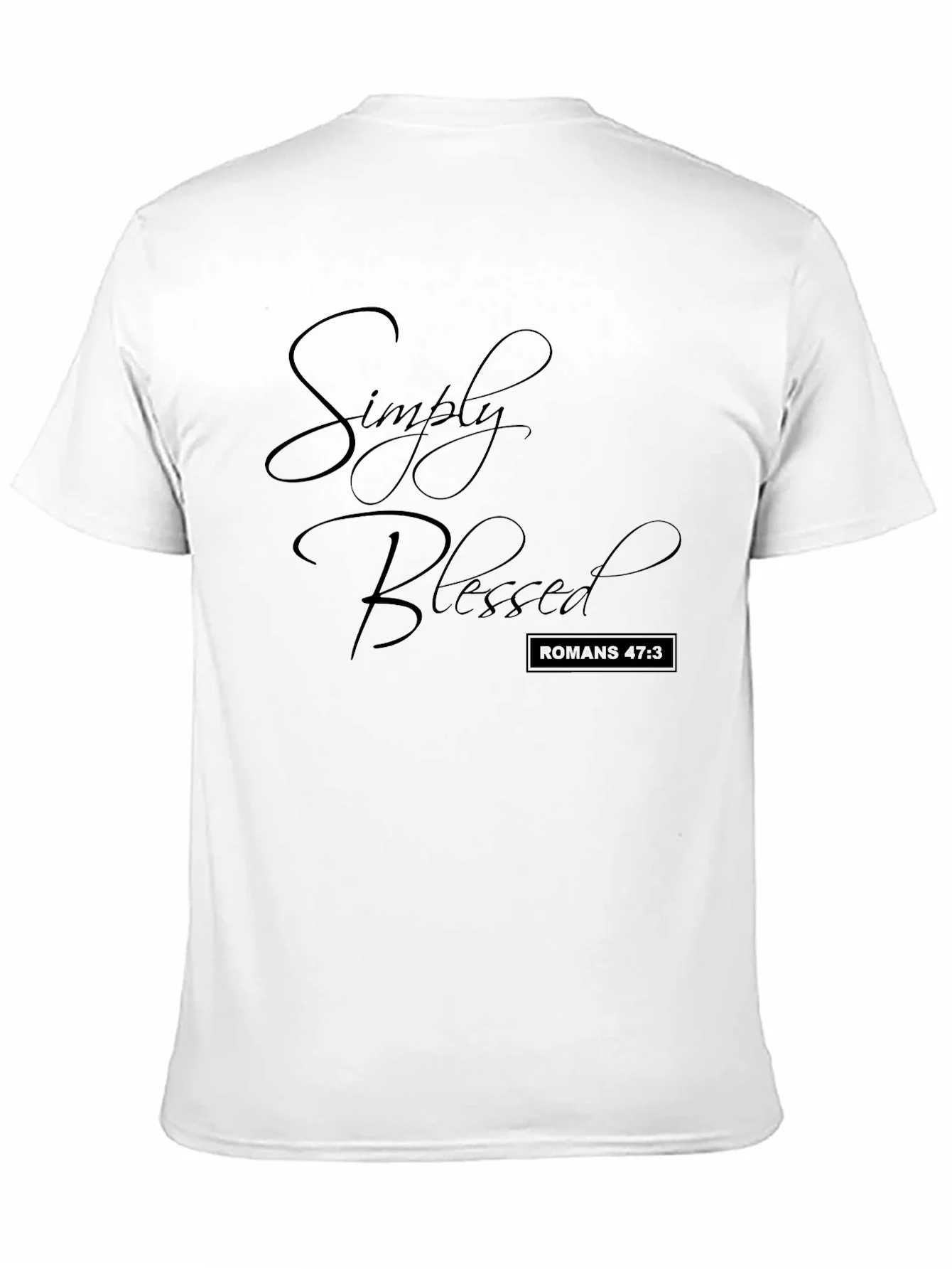 Simply Blessed Black T-Shirt Christian Apparel