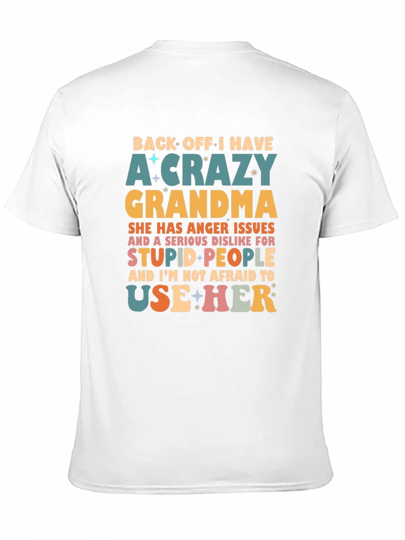 Crazy Grandma Novelty Graphic T-Shirt