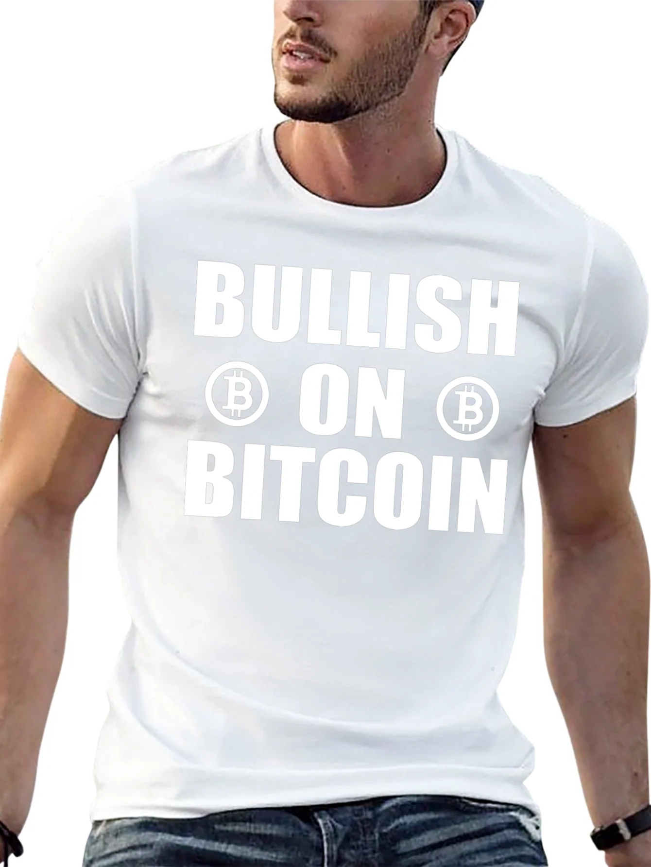 Bullish on Bitcoin Black T-Shirt