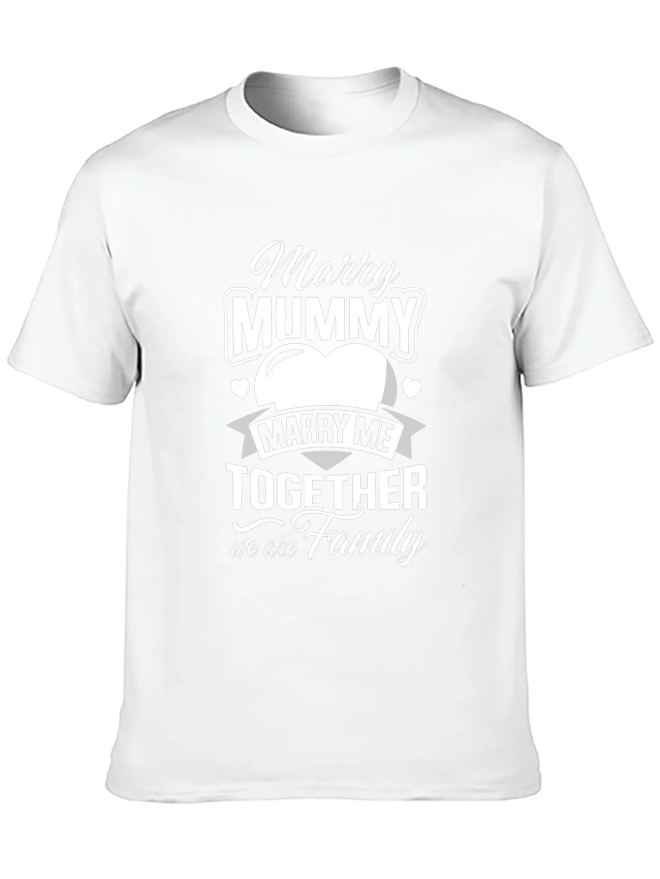 Marry Mummy Together Family Black T-Shirt