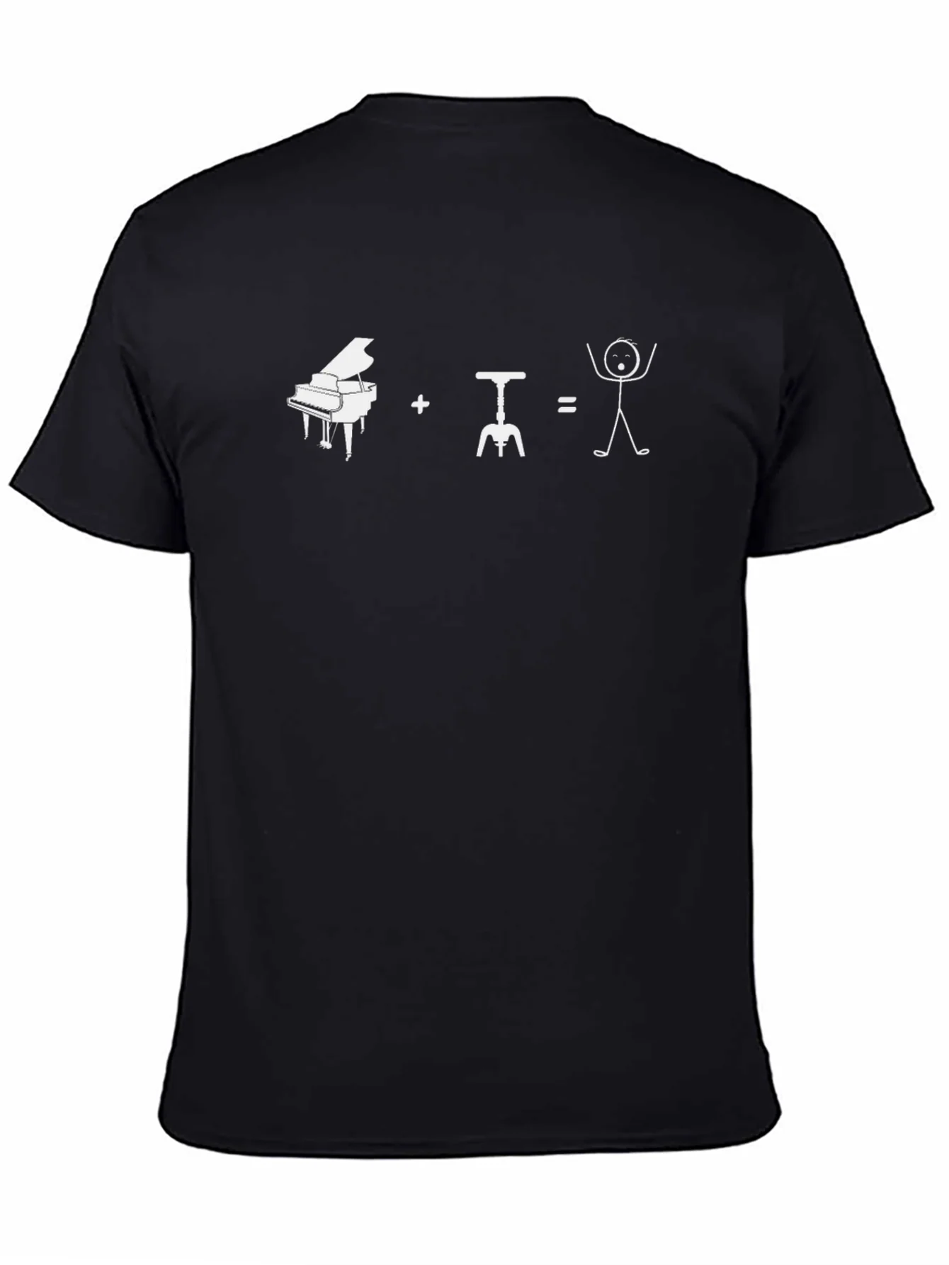 Piano + Wine = Happiness Graphic Tee