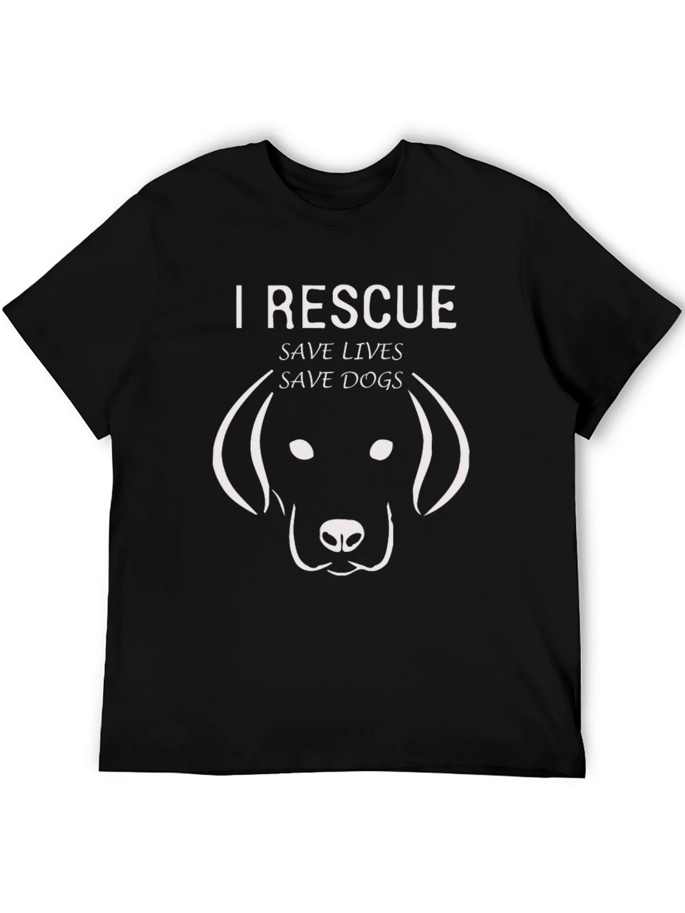 I Rescue Save Lives Save Dogs Graphic Tee