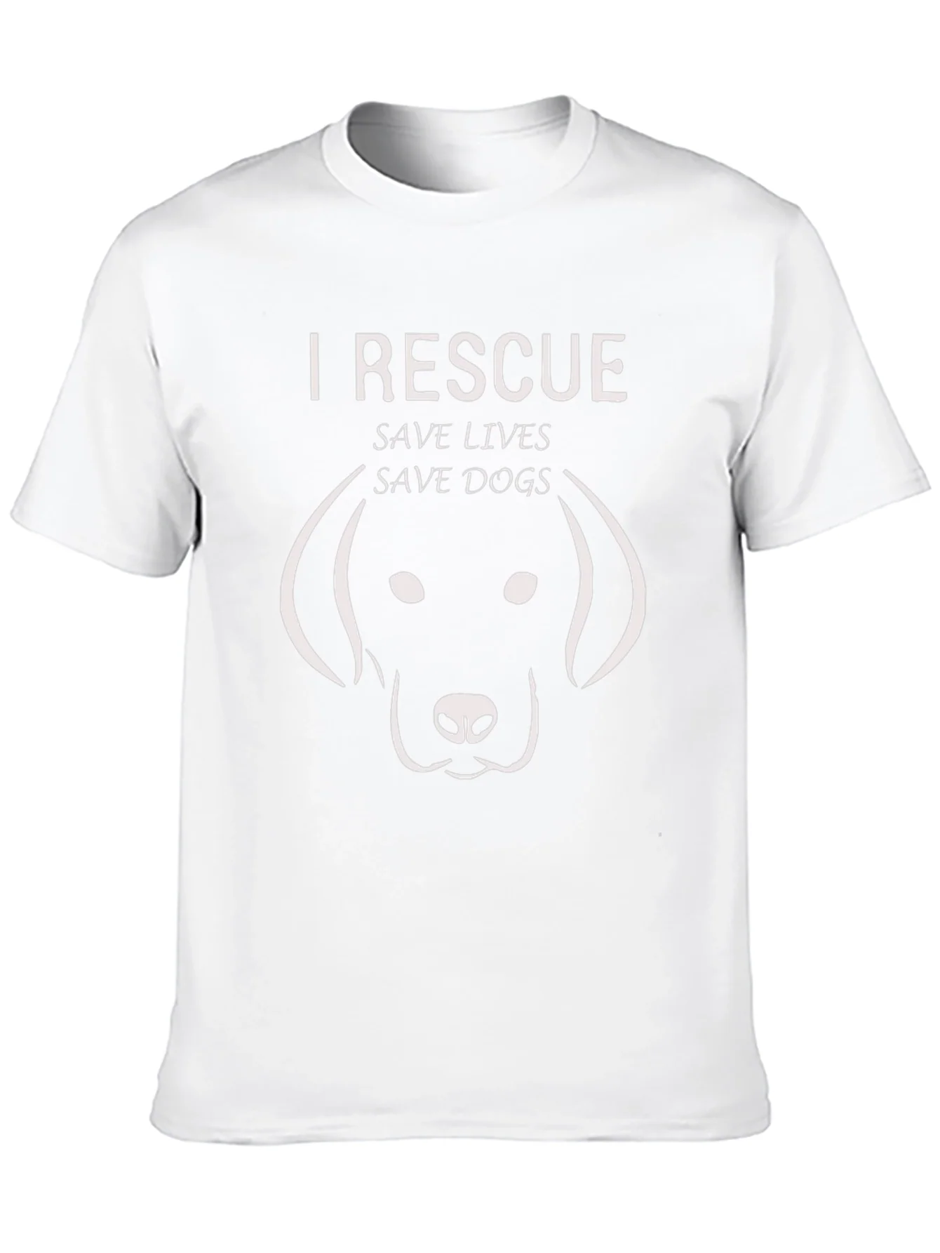 I Rescue Save Lives Save Dogs Graphic Tee