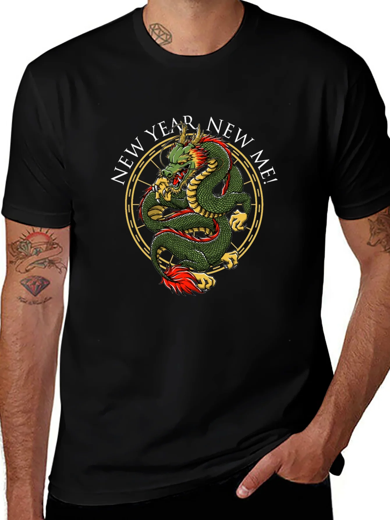 New Year New Me Dragon Graphic Tee