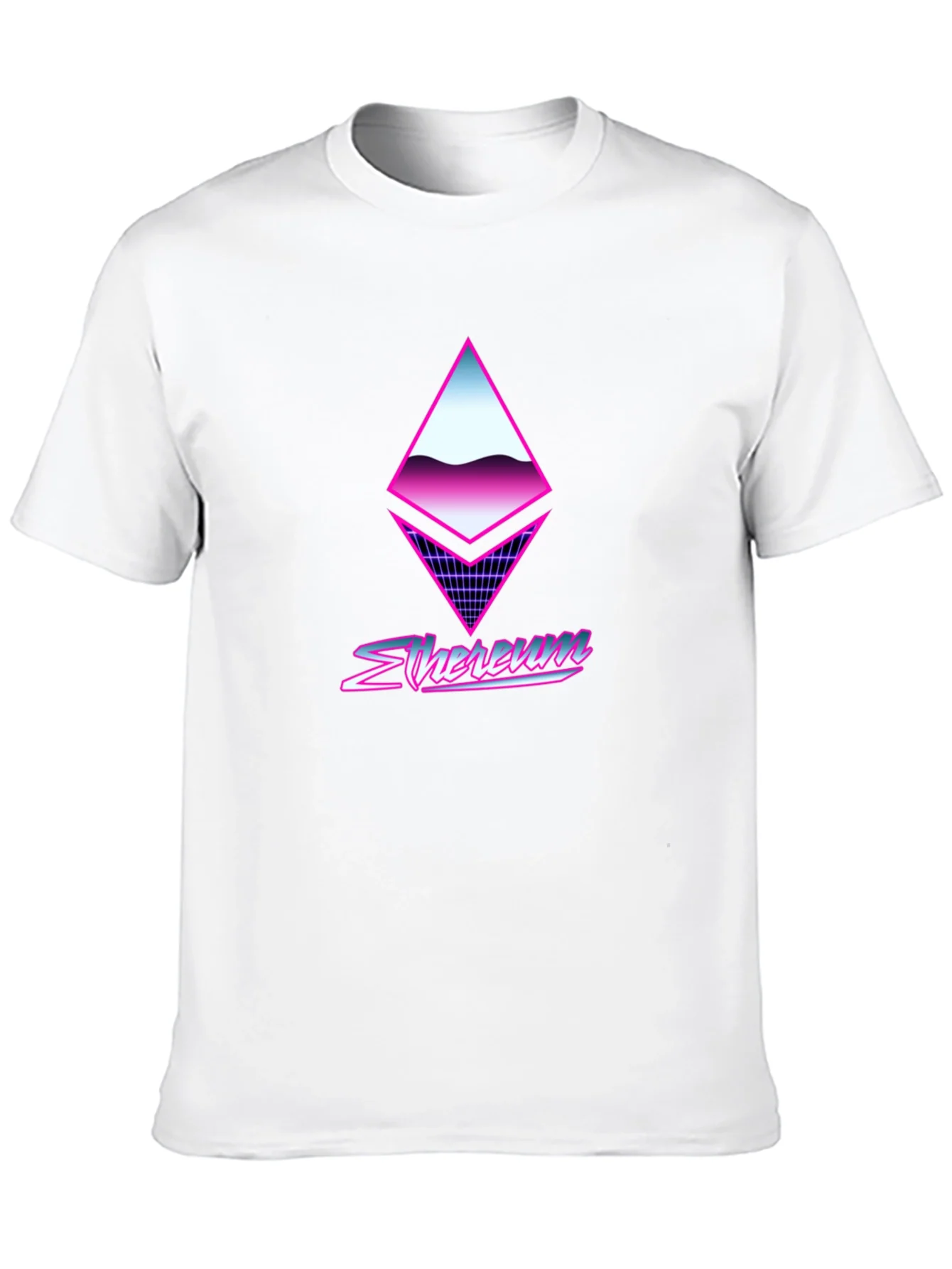Retro Ethereum Crypto Black T-Shirt